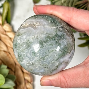 Moss Agate Sphere - #3