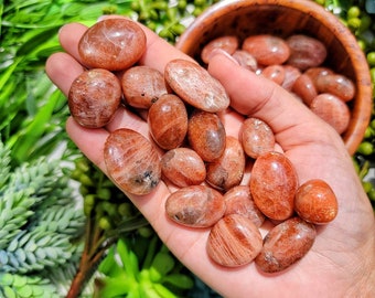 High Quality Sunstone Tumbles - High Grade - Meditation Stone- Joy - No. 821/822