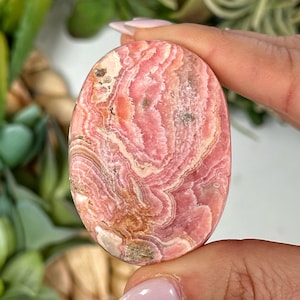 Rhodochrosite Worry Stone - #3