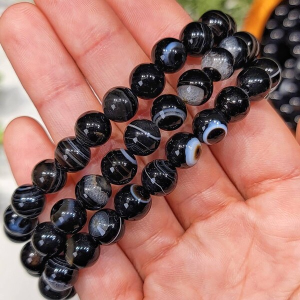 Black Onyx Bracelet Etsy