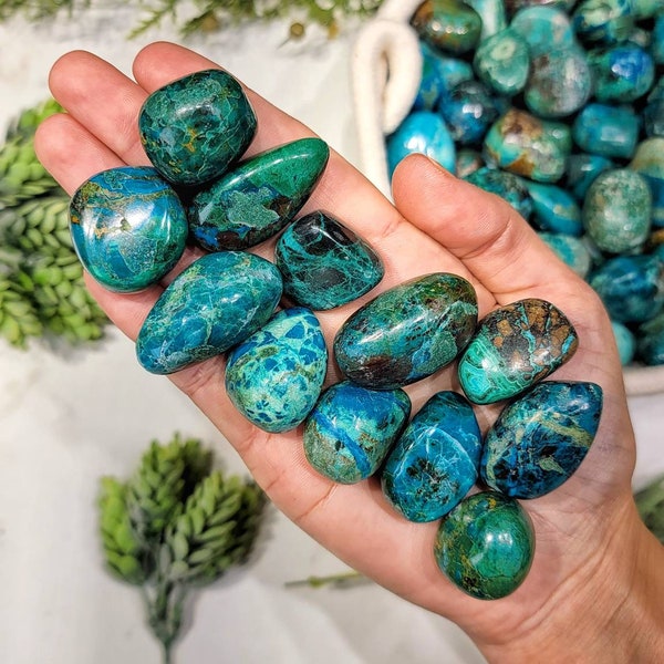 Chrysocolla Tumbles - Throat Chakra - No. 430