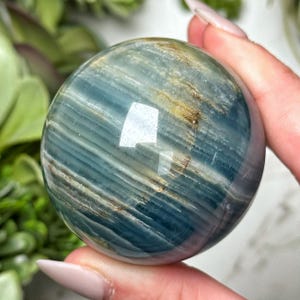 RARE Blue Onyx Sphere - #7