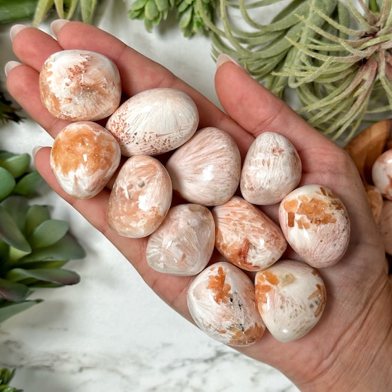 Peach Scolecite Tumbles Peach Scolecite Tumbles