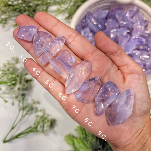 Gem Lavender Rose Quartz Tumble - Heart Chakra - No. 407