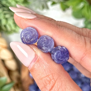 Tanzanite Mini Rose - Throat, Third Eye, and Crown Chakra - No. 931