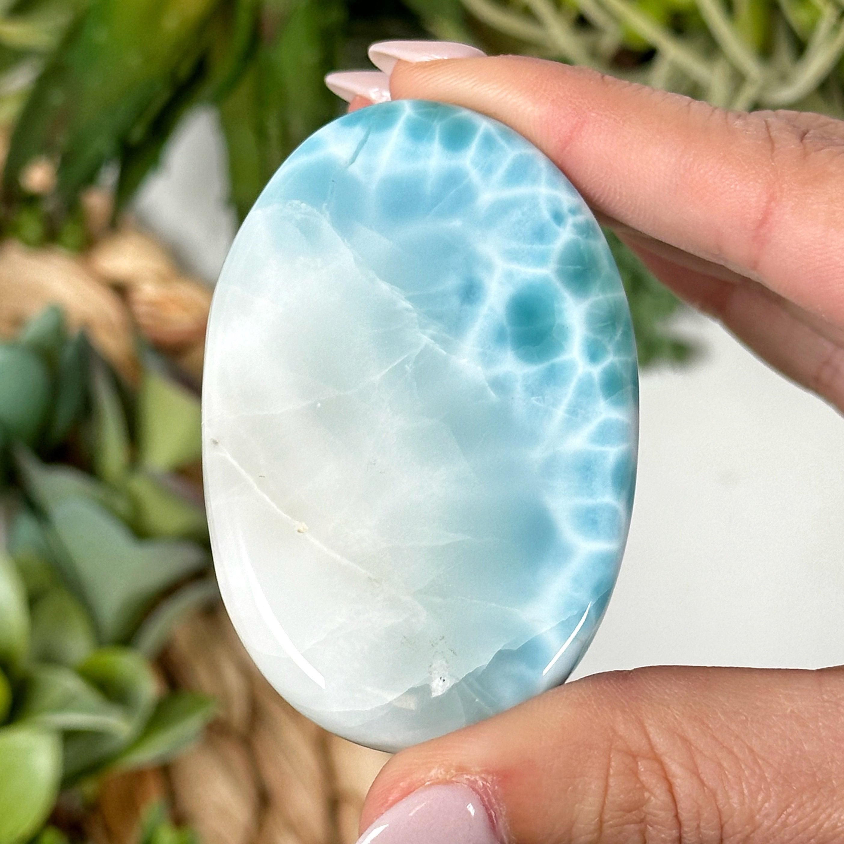 Larimar Palm Stone - #10