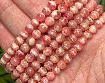 Super High Quality Rhodochrosite Bracelet - Heart Chakra - No. 758