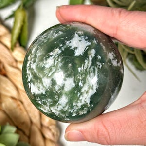 Moss Agate Sphere - #4