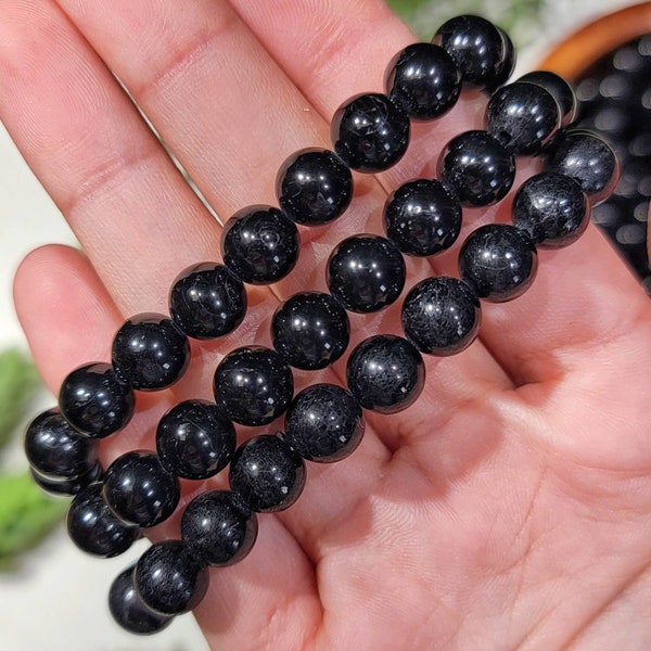 Black Tourmaline Bracelet - Root Chakra - No. 605