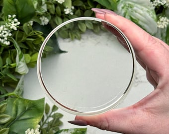 Soporte de exhibición circular de acrílico / XXL / - (Soporte transparente para cristales, consulte la descripción para conocer los tamaños)