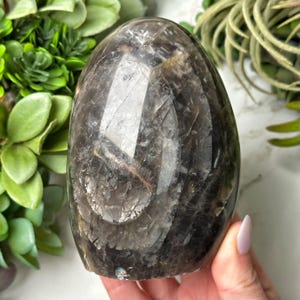 Flashy Black Moonstone Freeform - #4