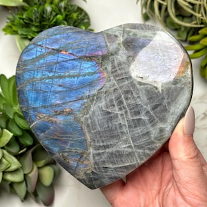 Labradorite Heart - #6