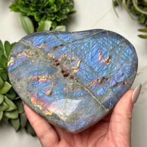 Labradorite Heart - #4