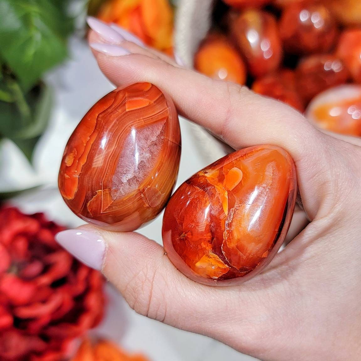 Carnelian Egg - Etsy