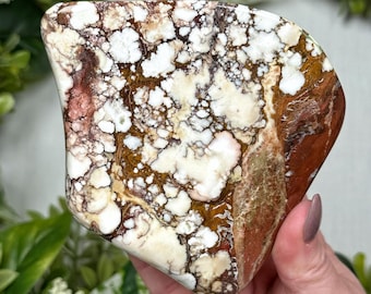 Wild Horse Magnesite Freeform | 441g | - #1 (Polished Red Crystal Chunk, Root Chakra Stone)