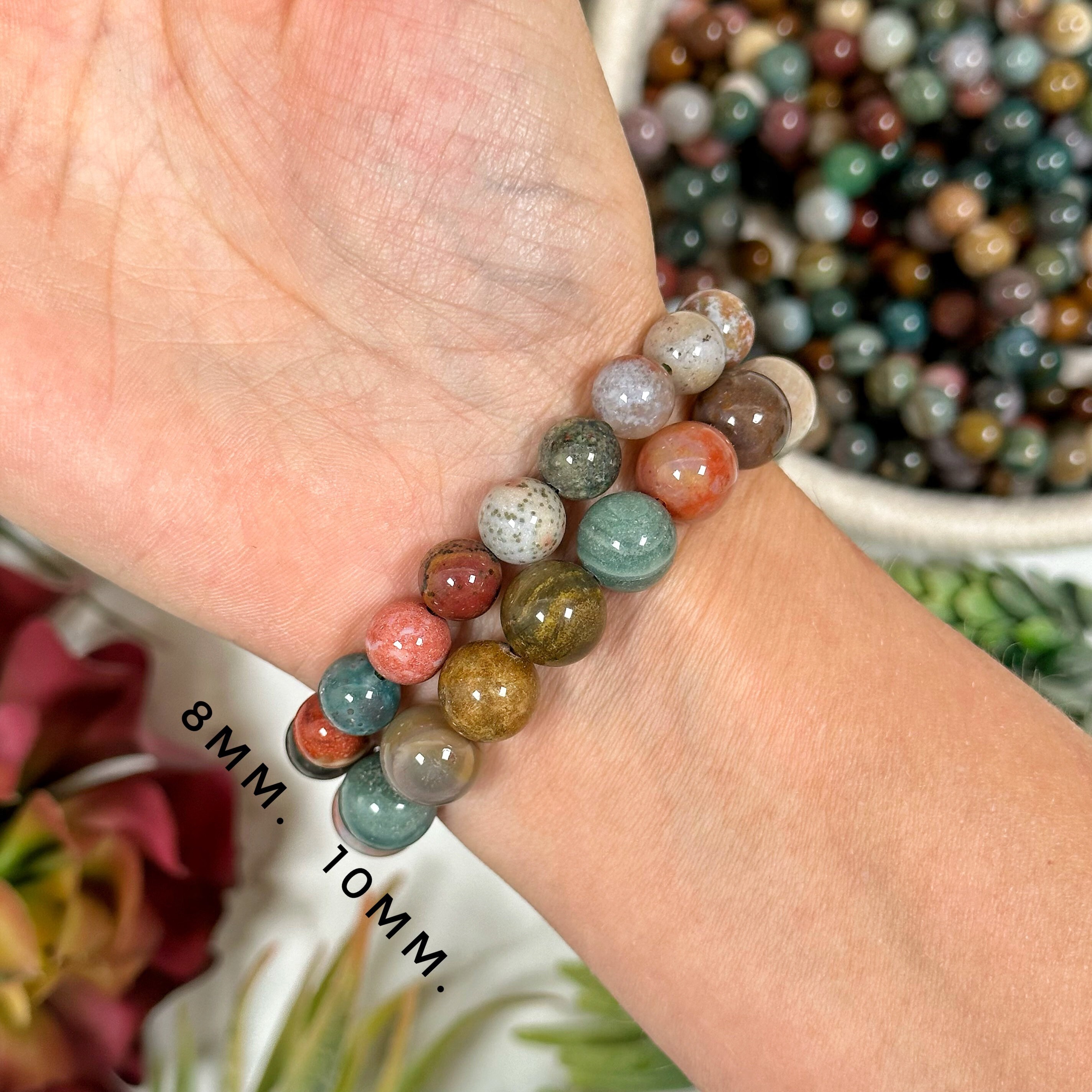 Ocean jasper deals stone bracelet