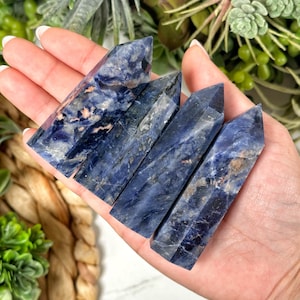 Sodalite Point - Throat & Third-Eye Chakra - Self Standing