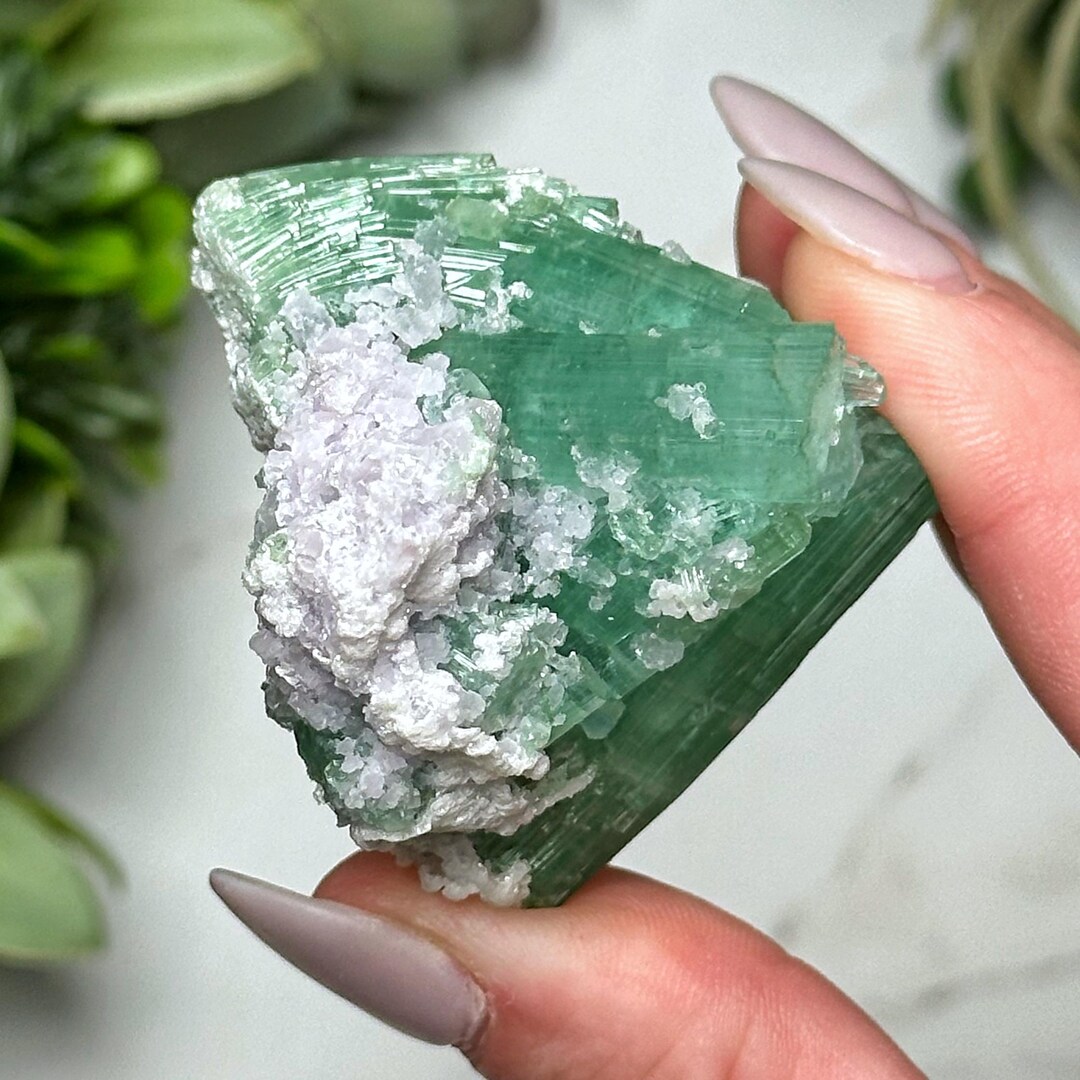 高品質グリーントルマリンとクンツァイト - #4 - Etsy 日本