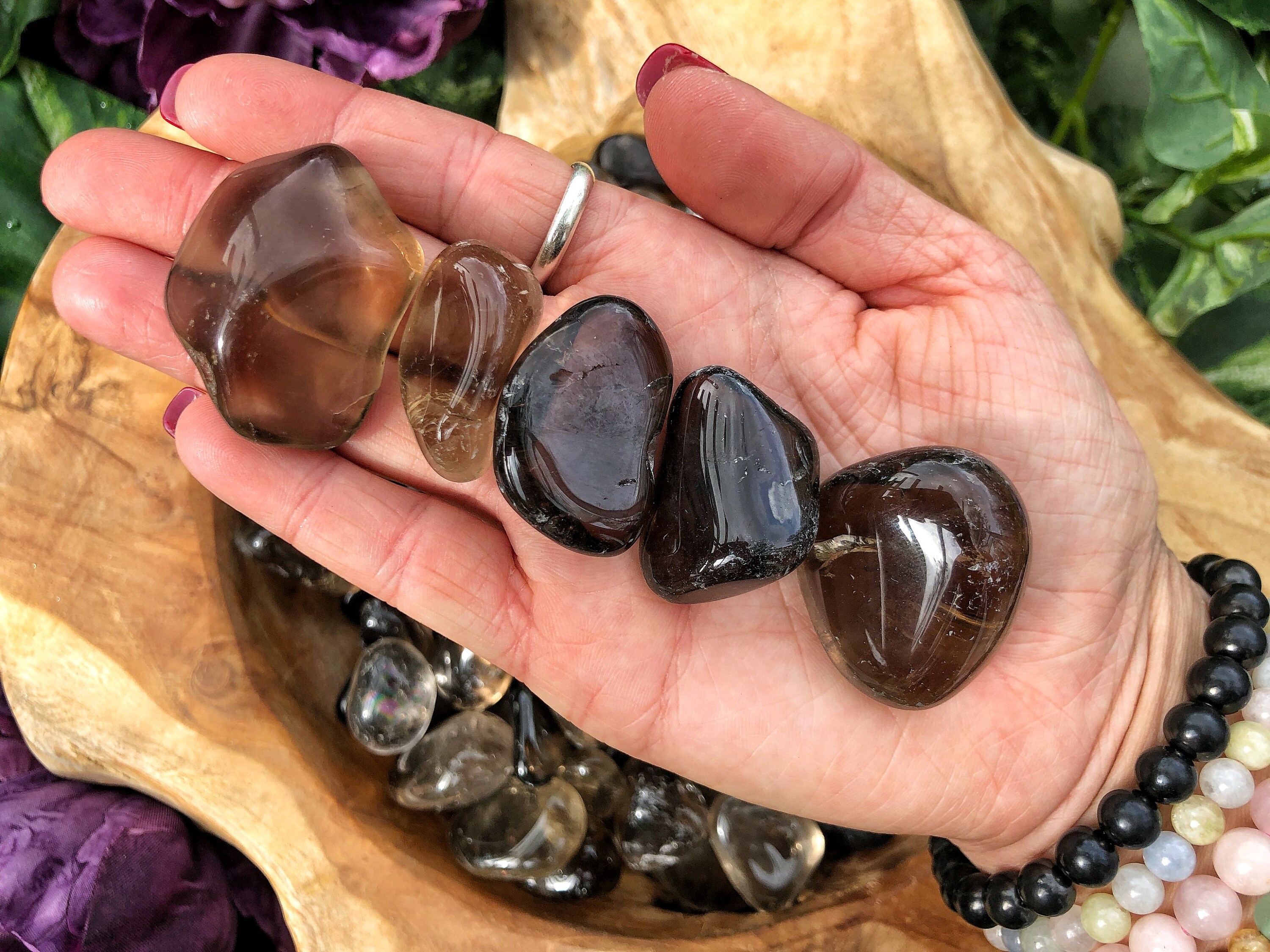 Smoky Quartz Tumbled Stone - Smoky Quartz Stone - Healing Crystals & …