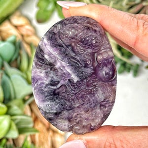 Amethyst Dragon - Third-Eye and Crown Chakra - No. 966