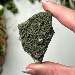RARE FIND Fairy Forest Epidote sur quartz - #1