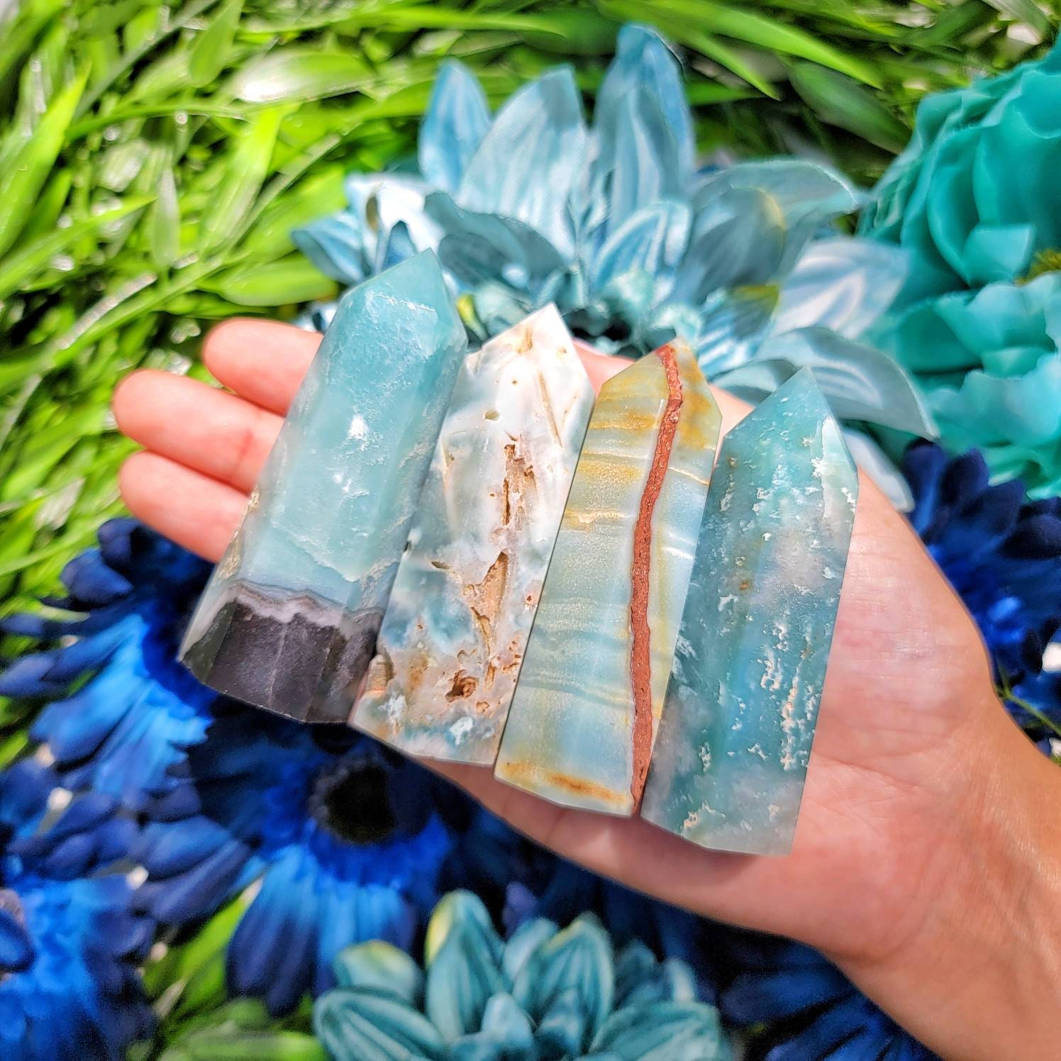 Teal Quartz Etsy
