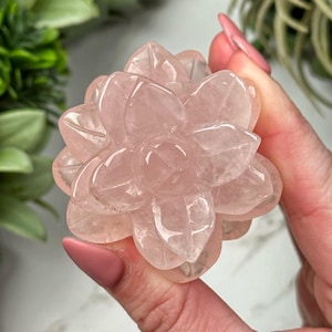 Rose Quartz Flower - #1