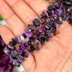 Sugilite Chip Bracelet - Third Eye Chakra - No. 628
