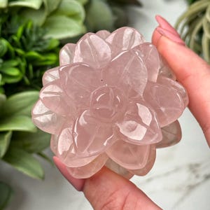 Rose Quartz Flower - #3