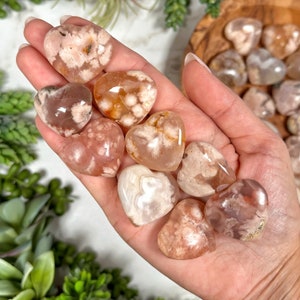 Mini Flower Agate Heart - Heart Chakra - No. 231
