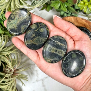 Kambaba Jasper Worry Stone - Heart Chakra - No. 395