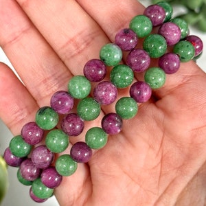 Kambaba Jasper Bracelet - Heart Chakra - No. 606 - Etsy