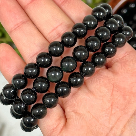 Braccialetto con ossidiana nera - Gioielli - Bracciali e cavigliere... | su