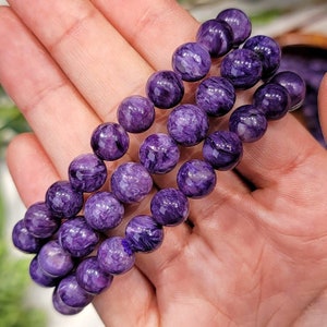 High Quality Charoite Bracelets - Third Eye and Crown Chakra - No. 604