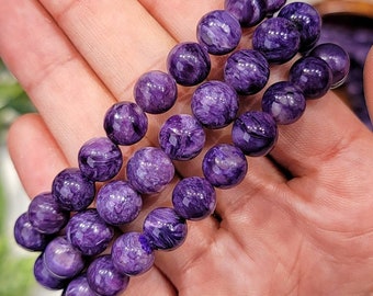 High Quality Charoite Bracelets - Third Eye and Crown Chakra - No. 604