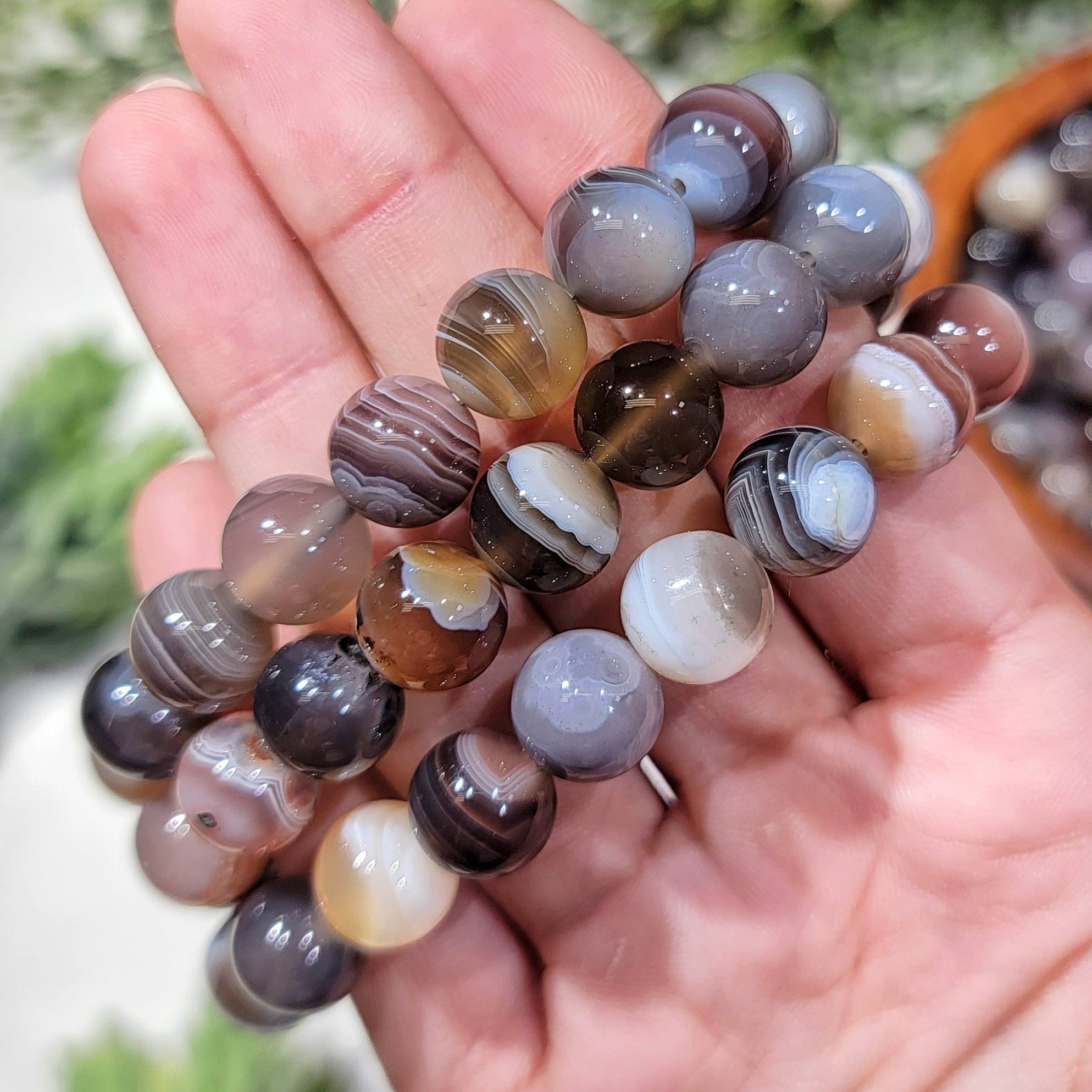 Botswana Agate Bracelet - Etsy