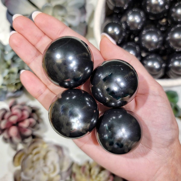 One Shungite Sphere - Root Chakra - No. 501