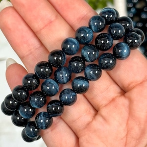 Blue Tiger&#39;s Eye Bracelet - No. 796