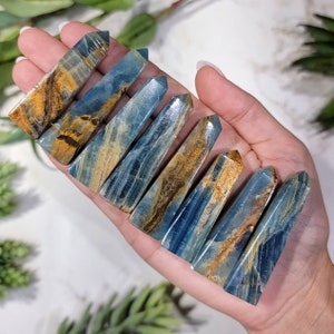 RARE Blue Onyx Mini Towers - Throat Chakra