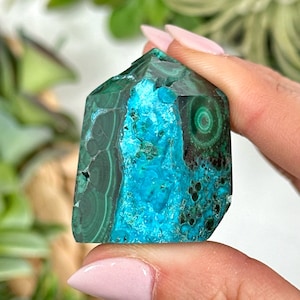 Rare High Quality Chrysocolla Malachite Tower - #10