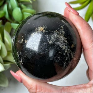 Esfera de turmalina negra - n.° 5