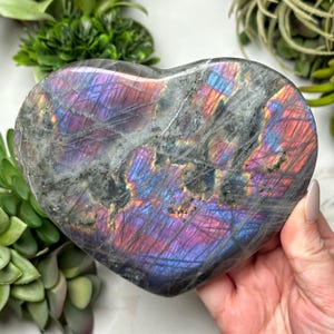 Labradorite Heart - #3