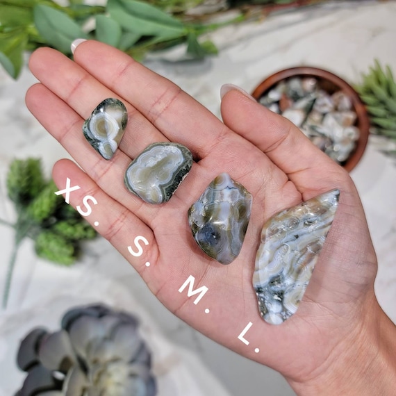 8th Vein Ocean Jasper Tumble | XS-L | - No. 410 (polished Colorful