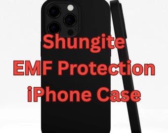Shungite iPhone Case | 13-16 Models | (Anti Radiation Silicone Cover, EMF, MagSafe)