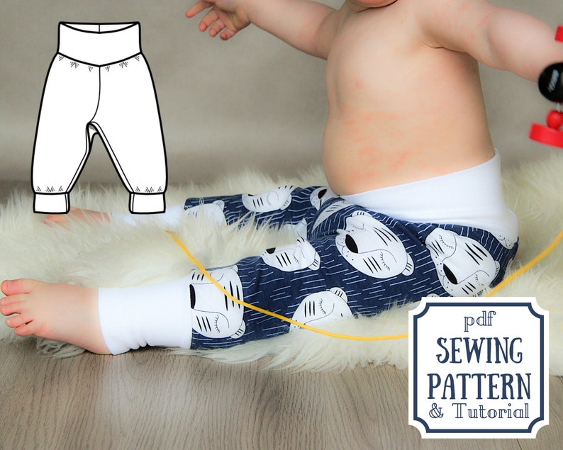 Grow With Me Pants Sewing PATTERN Baby Joggers Easy Pdf Etsy Australia