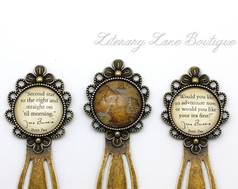 Peter Pan Quote Bookmark, Neverland Map, Literary Gift