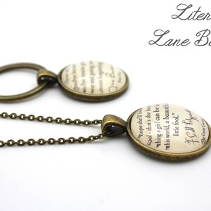 Rowling '823.914' Dewey Decimal, Library Books, Reading Necklace or Keyring, Keychain. image 5