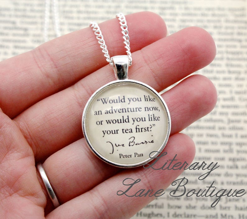 The Great Gatsby, 'I Hope She'll Be A Fool', F. Scott Fitzgerald Quote Necklace or Keyring, Keychain. image 3