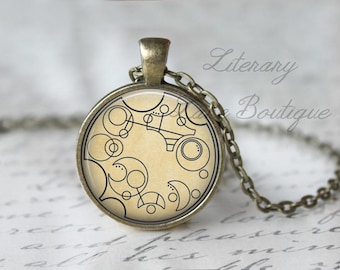 Gallifreyan Necklace, Doctor Who Quote, Time Lord Gift