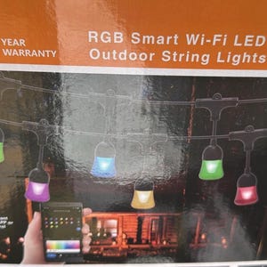 33ft Plug-in 12 7WBulb Wifi LED Outdoor String Lights Dimmable Extendable Tuya Smart Home App